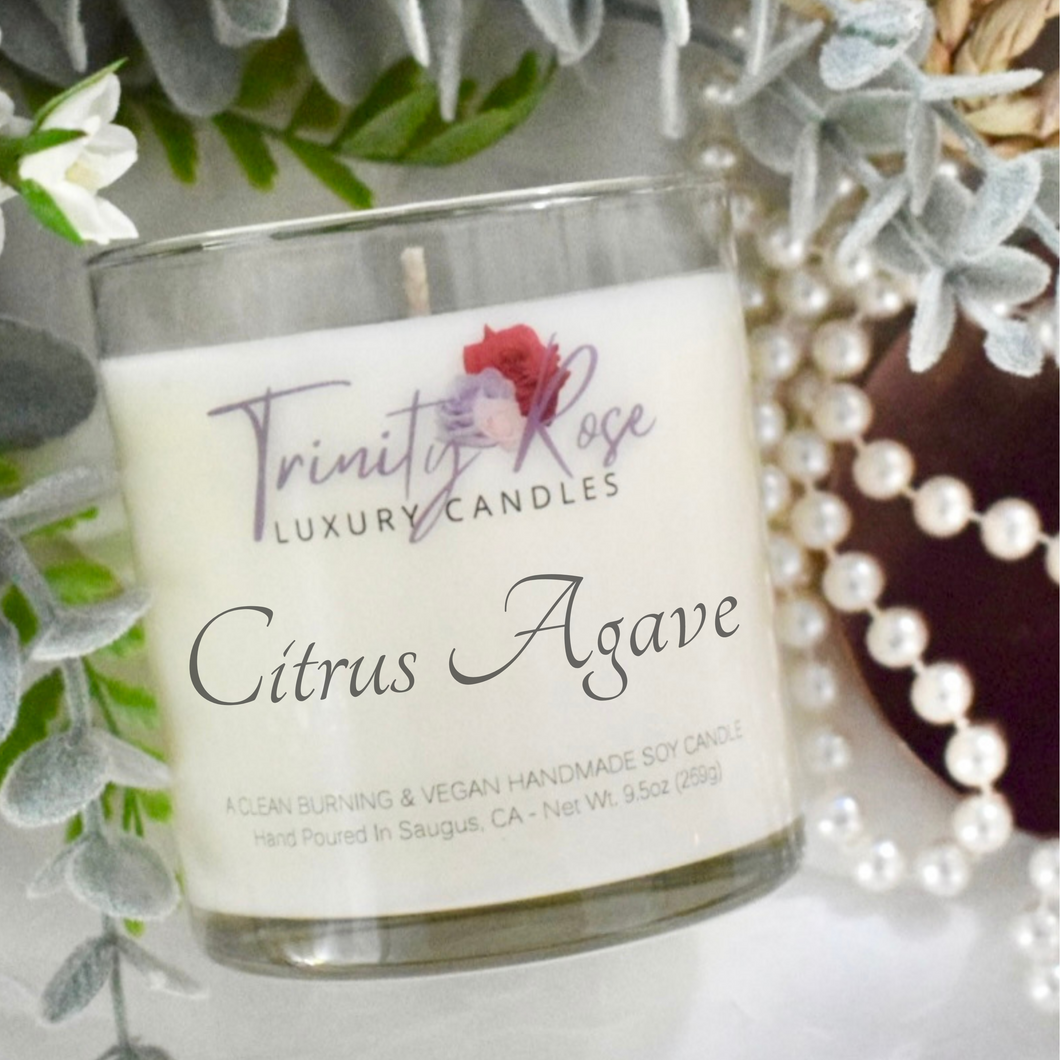 Citrus Agave Scented Soy Candle